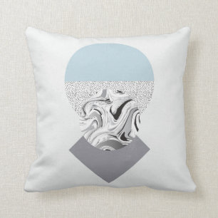 Coussin Conception minimaliste de vague et de points