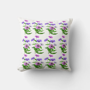 Coussin Conception minimaliste spirituelle florale céleste