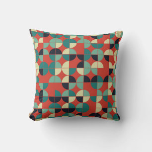 Coussin conception motif géométrique transparente