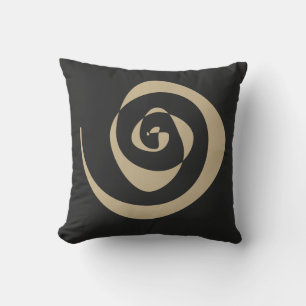 Coussin conception motif spirale