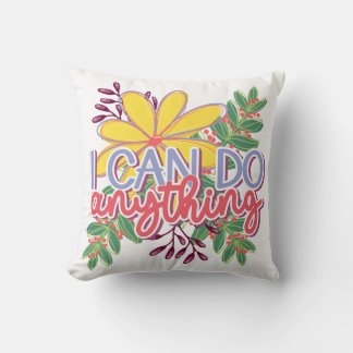 Coussin conception motivationnelle Je peux faire n'importe