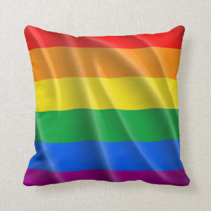 COUSSIN CONCEPTION ONDULEUSE DE DRAPEAU DE GAY PRIDE