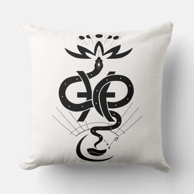 Coussin Conception originale pour l'impression Snake 2025, (Recto)