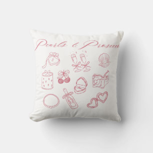 Coussin Conception Perles & Prosecco   Enterrement de vie 