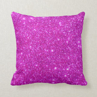 Coussin Conception personnalisable d'étincelle rose de