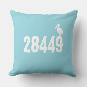 Coussin Conception personnalisée de code postal avec Pélic