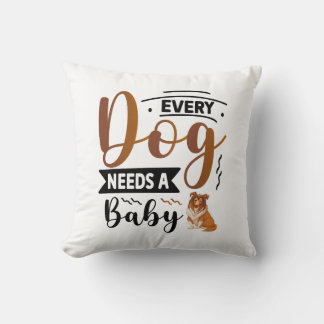 Coussin Conception personnalisée de devis de chien drôle