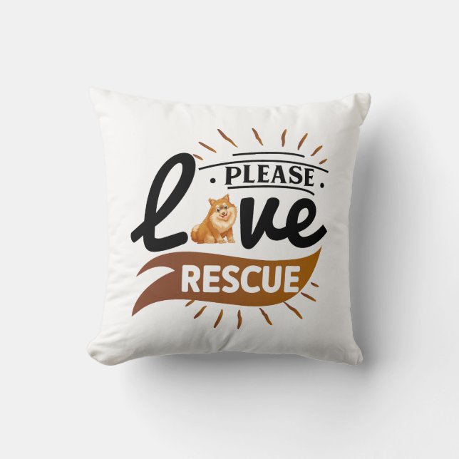 Coussin Conception personnalisée de devis de chien drôle (Recto)