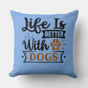 Coussin Conception personnalisée de devis de chien drôle