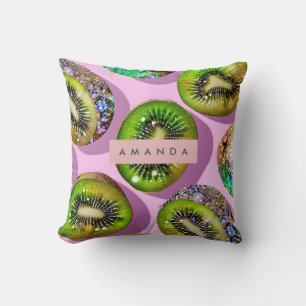 Coussin Conception Pop Art de Kiwi Pailleté Vibrant Person