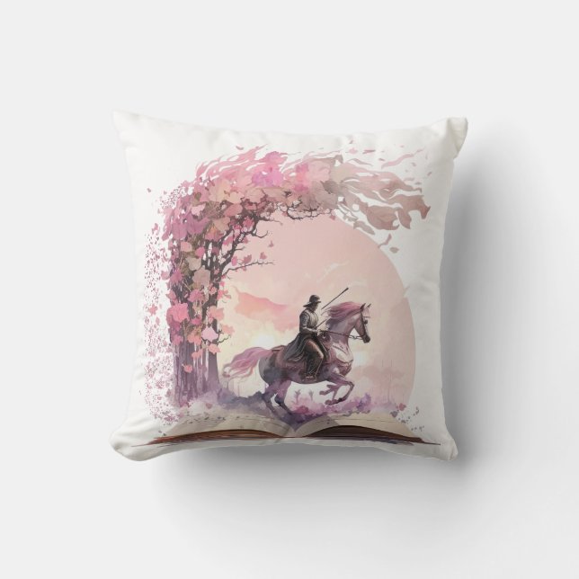 Coussin Conception pour amateur de livres de fantasy (Recto)