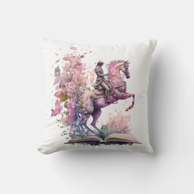 Coussin Conception pour amateur de livres de fantasy (Recto)