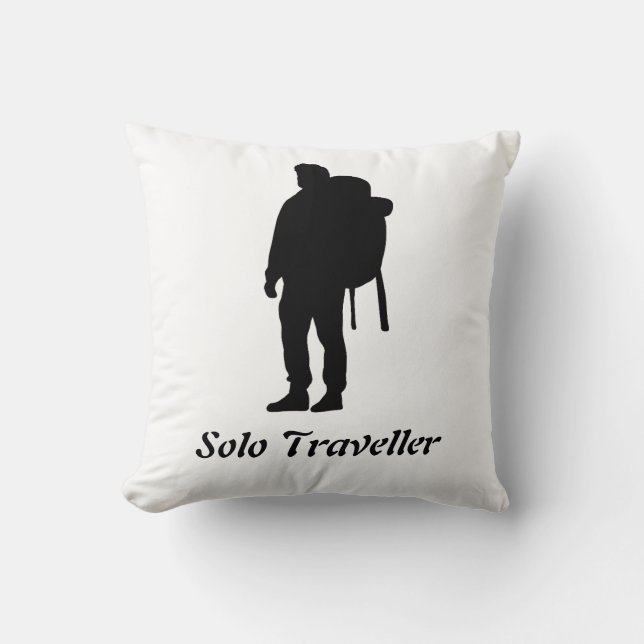 Coussin Conception pour les personnes qui aiment voyager e (Recto)