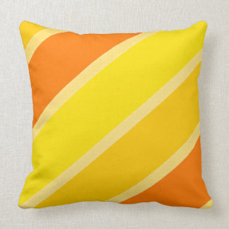 Coussin Conception rayonnante des tons orange jaune vif