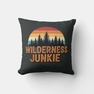 Coussin Conception rétro de junkie sauvage
