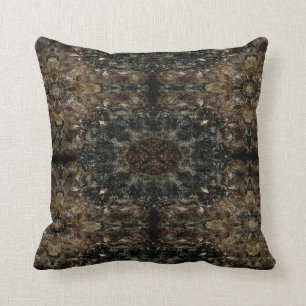 Coussin Conception rustique géométrique 1 de MVB Brown