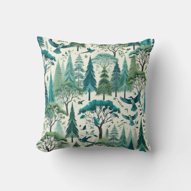 Coussin Conception sans couture inspirée de la nature (Recto)