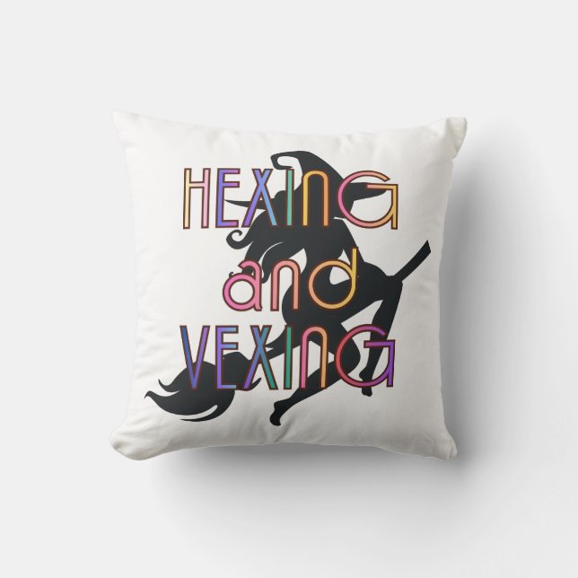 Coussin Conception sorcière HEXING AND VEXING (Recto)