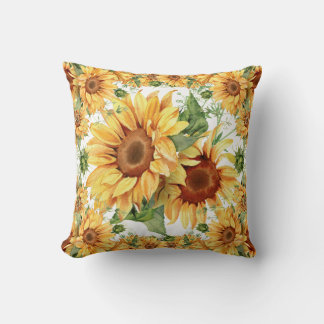 Coussin Conception Tournesol