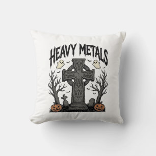 Coussin Conception vectorielle de cimetière Halloween de m