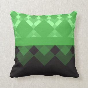 Coussin Conception verte et noire de Kelly