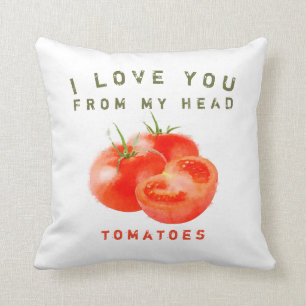 Coussin Conception Vintage des devis de tomate -