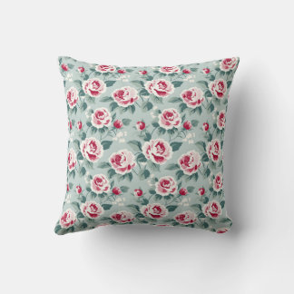 Coussin Conception vintage des Roses botaniques