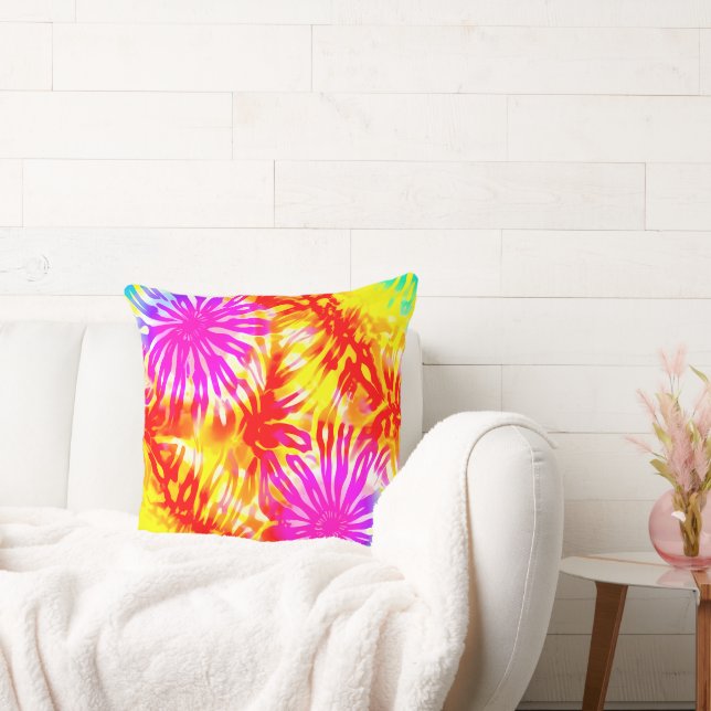 COUSSIN CONCEPTION WEB COLORÉE INSPIRÉE CRAVATE-DYE (Canapé)