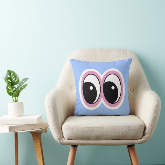 Coussin Conception Yeux Bleus 16x16  (Chaise)