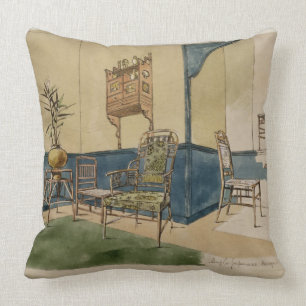 Coussin Conceptions Anglo-Japonaises, c.1860 (stylo et à