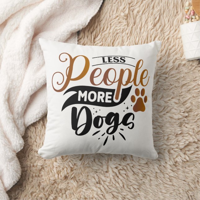 Coussin Conceptions de citations de chien drôles personnal (Couverture)