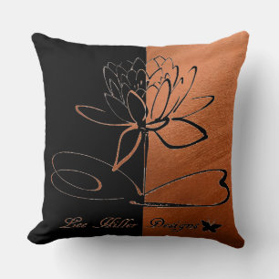 Coussin Conceptions Lee Hiller Accents Cuivre Noir