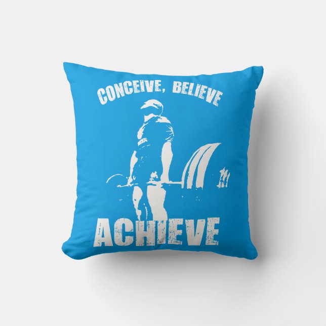 Coussin Concevoir, Croire, Atteindre - Exercice Motivation (Recto)