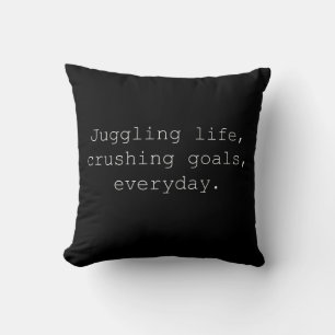 Coussin Concilier les objectifs de vie Quotidien Hustle De