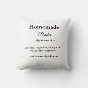 Coussin Concombres marinés faits maison avec amour ajouten