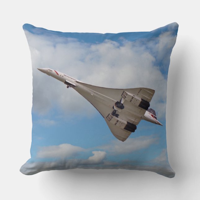 Coussin Concorde supersonique G-BOAB (Recto)