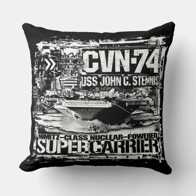 Coussin Conducteur d'aéronef John C. Stennis Lance Pillow (Recto)