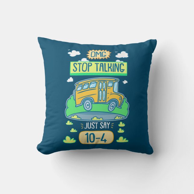 Coussin Conducteur de bus - arrêt Omg (Recto)