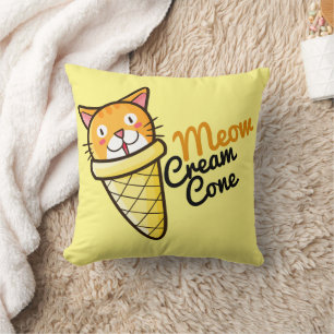 Coussin Cône de crème de moût personnalisable
