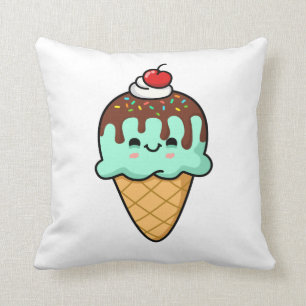 Coussin Cone de glace Cute Kawaii