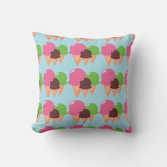 Coussin cônes de crème glacée (Recto)