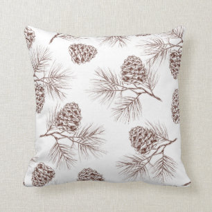 Coussin Cônes de sapin de cèdre d'arbre de Noël de sapi
