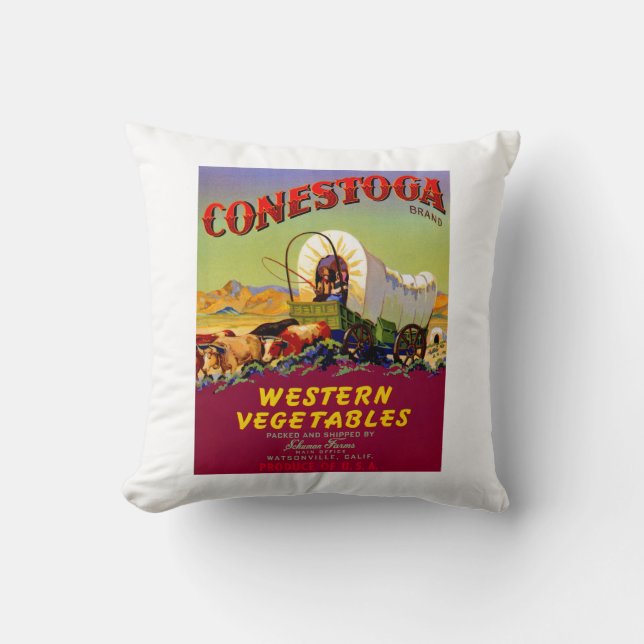 Coussin Conestoga Western Vegetables (Recto)