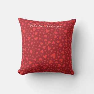 Coussin Confetti Coeur Moderne Personnalisé