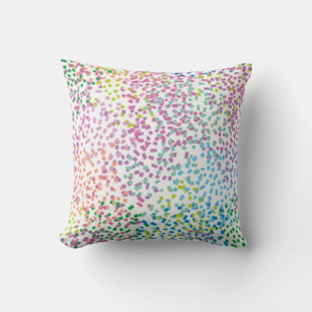 Coussin Confetti coloré (Recto)