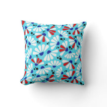 Confetti de confleur sur le bleu tropical