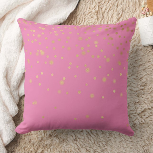 Coussin Confetti en or rose (Couverture)