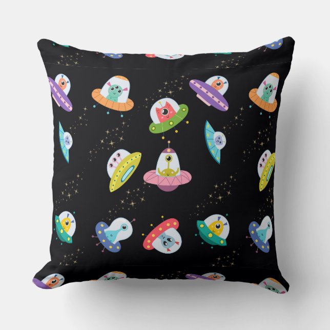 Coussin CONFIGURATION DES Vaisseaux OVNI (Recto)