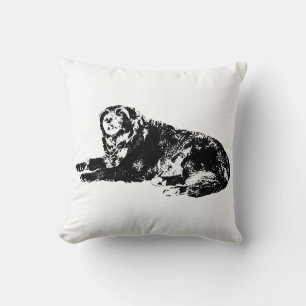 Coussin confortable de silhouette de chien pour l'