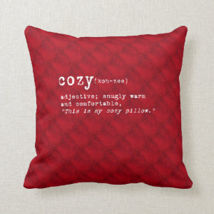 Coussin confortable - rouge